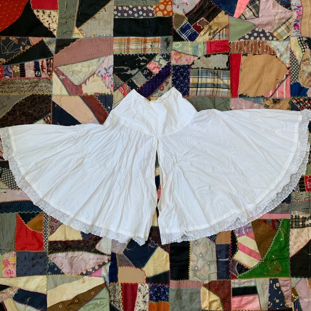 Antique Cotton Lace Trim Bloomers
